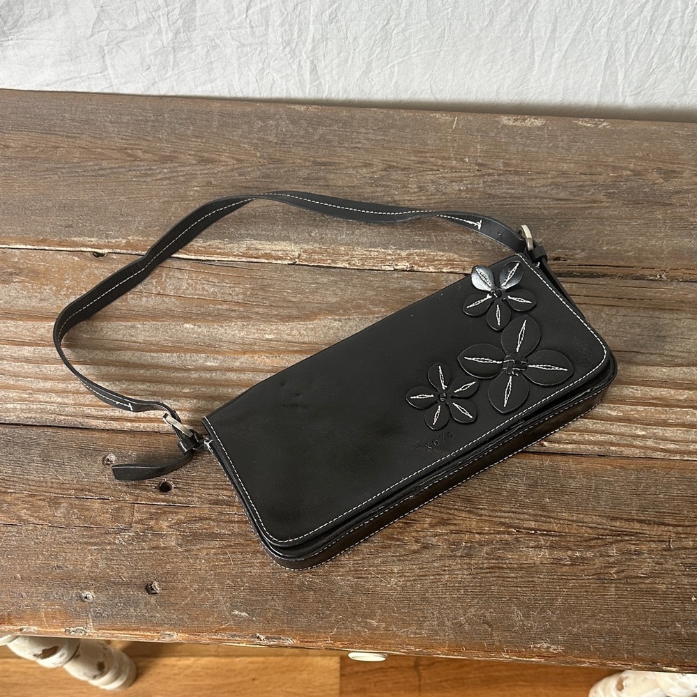 XOXO Black Floral Clutch